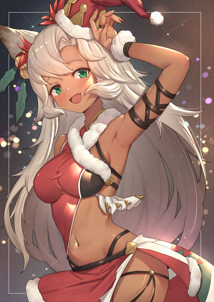 Nemone , Anime Art, Granblue Fantasy, Nemone, Animal Ears, 