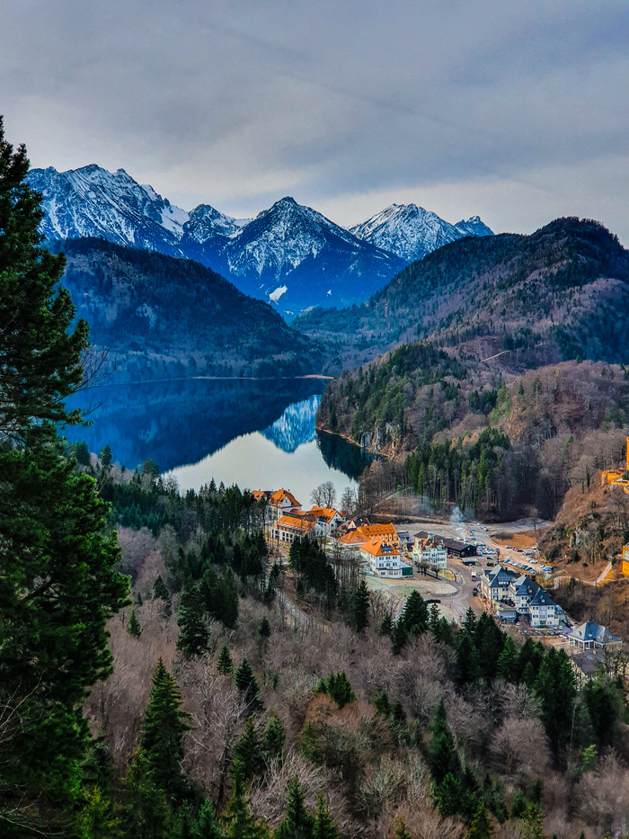Дорога к Нойшванштайну Германия, Бавария, Мюнхен, Нойшванштайн, Альпы, Баварские Альпы, Путешествия, Европа, Длиннопост