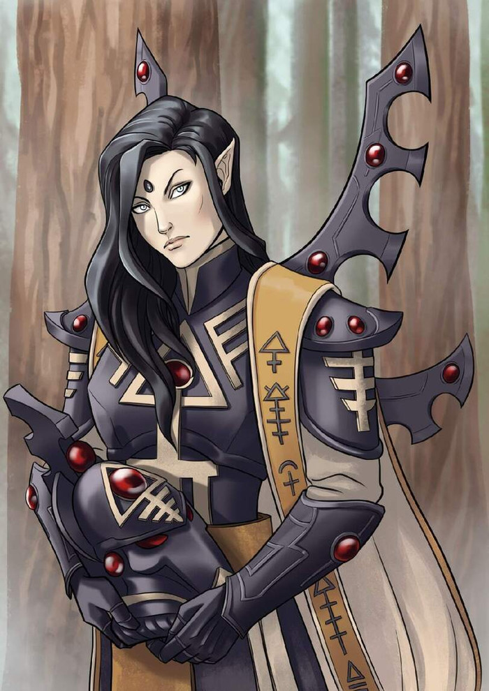  Warhammer 40k, Wh Art, Eldar, Farseer, Natalia Kikicheva