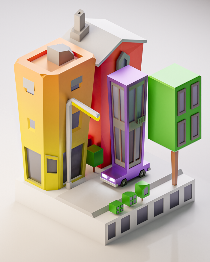  Low Poly  Low poly, , , 3D, ,  , 