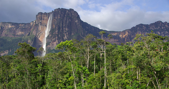 Самый высокий водопад в мире Природа, Водопад, Анхель, Длиннопост