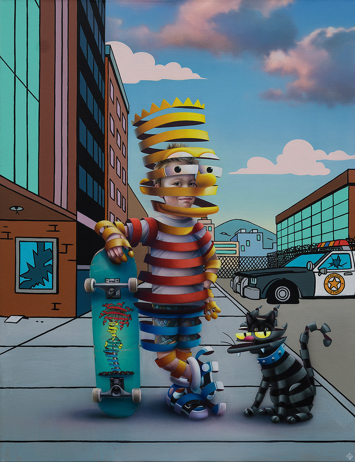 Барт Симпсон от художника Super A Арт, Рисунок, Симпсоны, Барт Симпсон