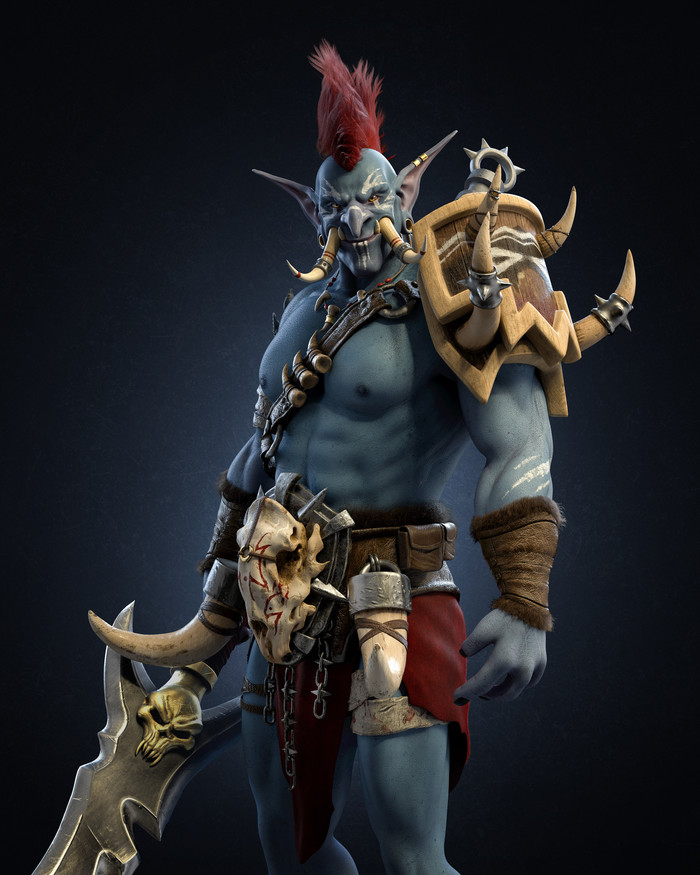 Cute Troll byAyrton Diaz Blizzard, World of warcraft, , , 3D , , 