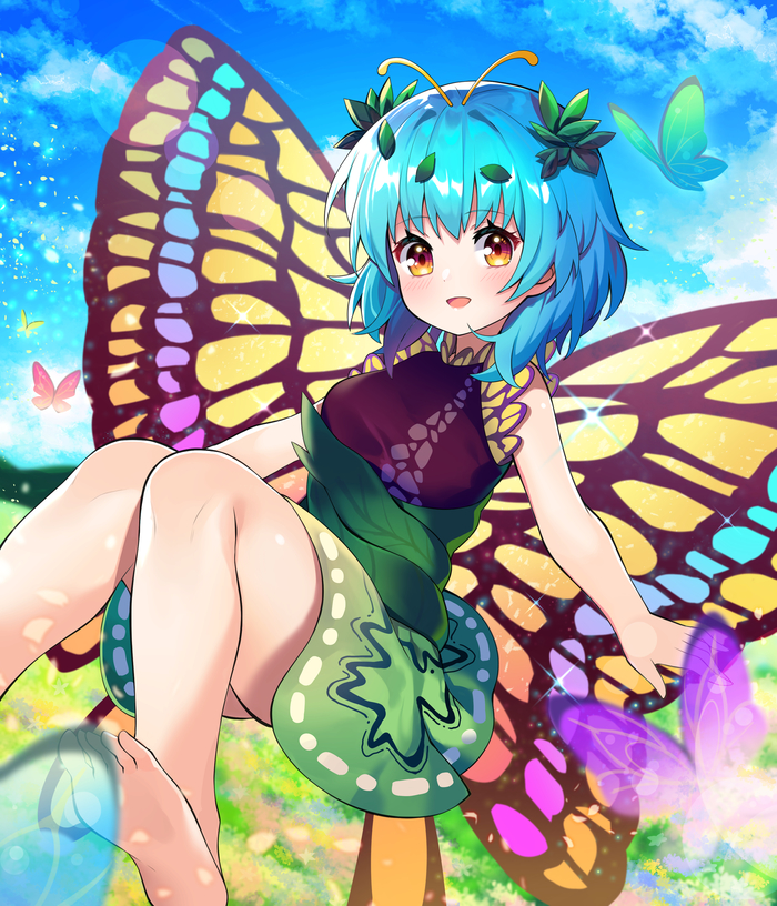 Eternity Larva Touhou, Eternity Larva, Anime Art, 