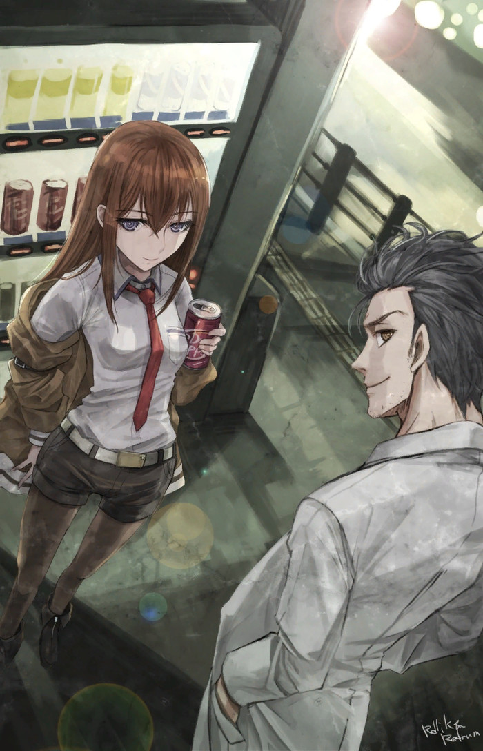 Okabe & Kurisu Steins Gate, Okabe Rintaro, Kurisu Makise, Anime Art, ,  