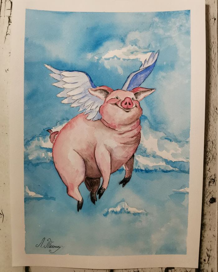 Счастливая свинка