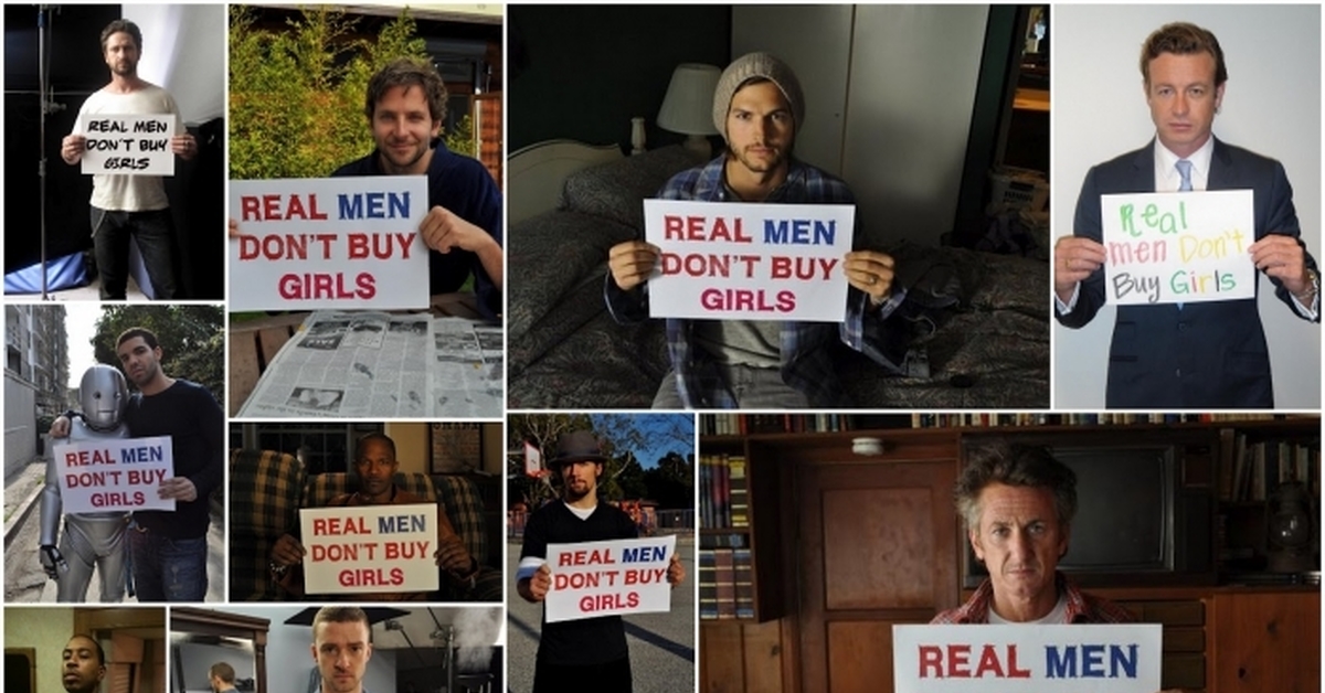 Dont buy. Real men don't buy girls. Real man. Don't buy. Don't buy Michael Rosen.