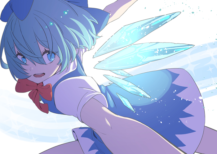 Cirno Touhou, Anime Art, , Cirno, Kawayabug