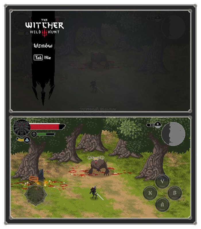 Pixel Art по Ведьмаку