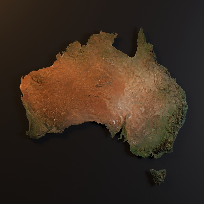Рельефная карта Австралии (8192х8192). Учимся делать рельефные карты (часть 3) Карты, Рельеф, Интересное, Высокое разрешение, Художественная карта, Arcgis, Геоинформационные системы, Австралия, Длиннопост