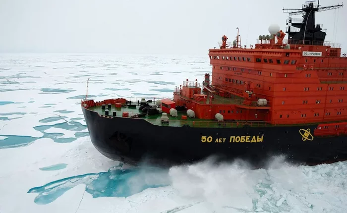 Как работает ледокол Флот, Корабль, Россия, Длиннопост, Ледокол, Атомный ледокол