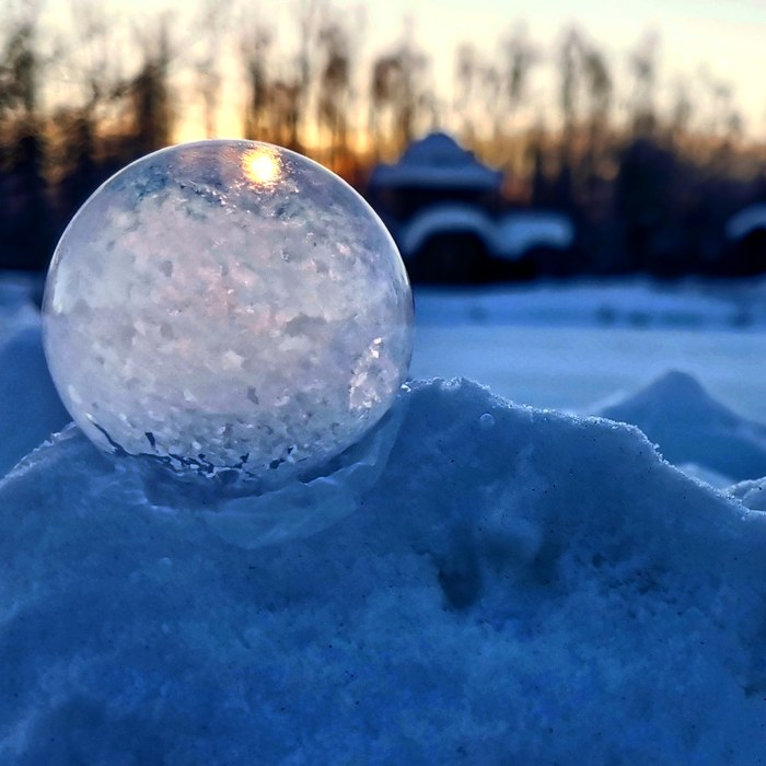 Мыльные пузыри на морозе Мыльные пузыри, Камчатка, Длиннопост, Фотография, Мороз