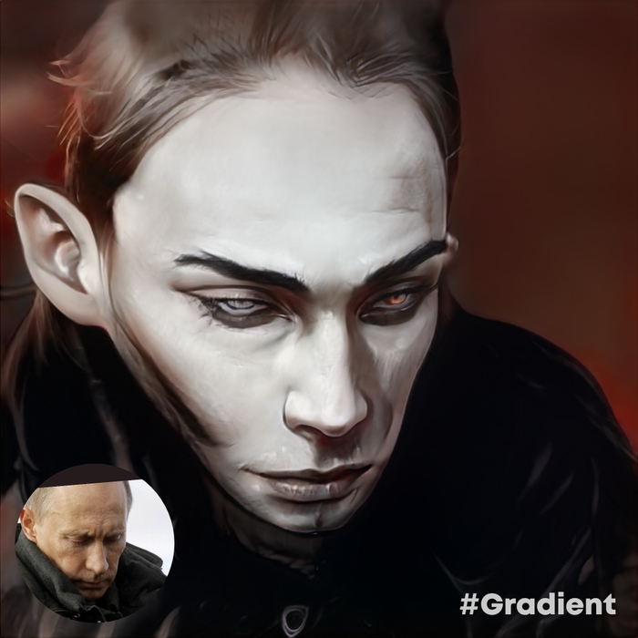 Путин в "AI стиль демона"