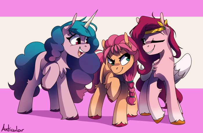  My Little Pony, MLP G5, Anticular, , Sunny Starscout, Izzy Moonbow