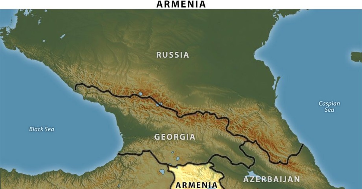 Армения граничит с морем