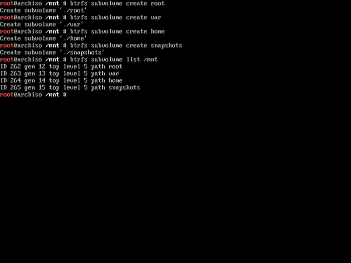 ArchLinux: установка системы на subvolume BTRFS Linux, Raid, Файловая система, Руководство, Отказоустойчивость, Длиннопост