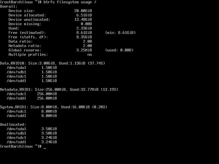 ArchLinux: установка системы на subvolume BTRFS Linux, Raid, Файловая система, Руководство, Отказоустойчивость, Длиннопост