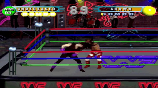 WWF WrestleMania: The Arcade Game Wrestlemania, Sega Mega Drive, Рестлинг, Arcadegame, Гифка, Видео, Длиннопост