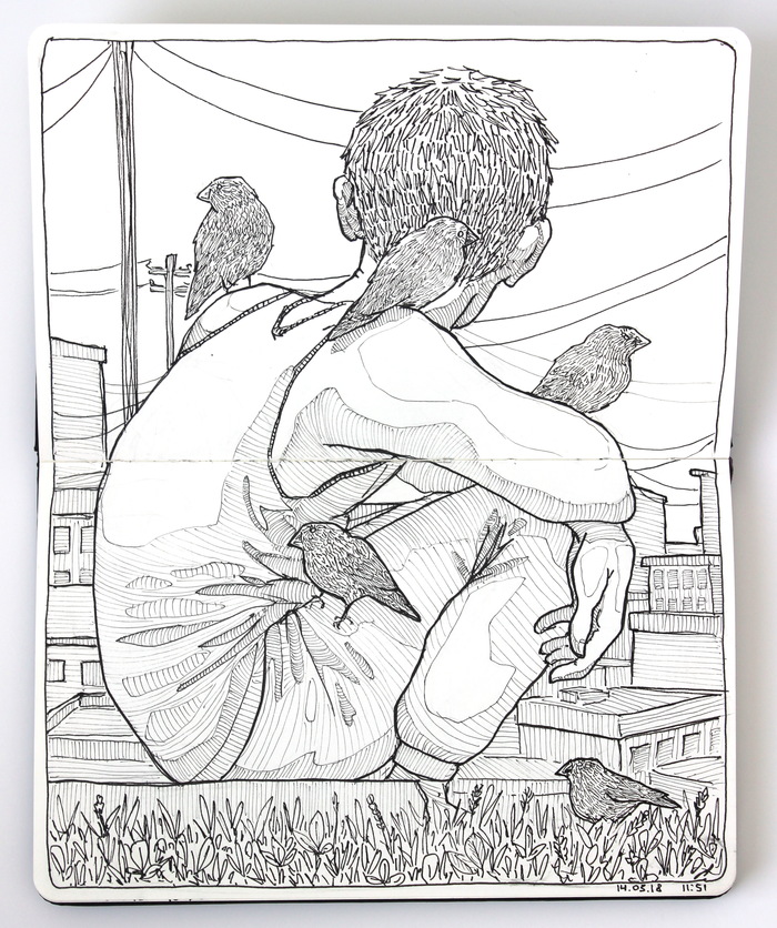 Как рисовать ожоги карандашом