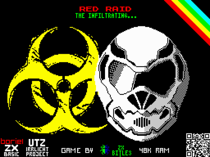 Red Raid: The infiltrating... ZX Spectrum 48K (2021) Zx Spectrum, New retro game, Pixel Art, 8 , , Sinclair, , 