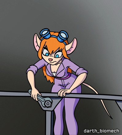  , Furry Art, , ,   , Gadget Hackwrench, Furry mouse