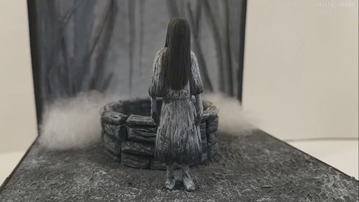 Диорама по фильму "Звонок" Рукоделие с процессом, Диорама, Звонок фильм, Самара Морган, Колодец, Своими руками, Видео, Длиннопост