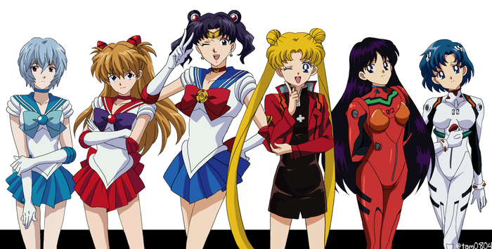 Sailor Eva Sailor Moon, Evangelion, , Anime Art, 