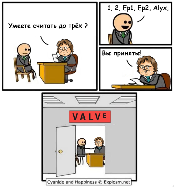      10 Cyanide and Happiness, , , Valve, Half-life,  ,   