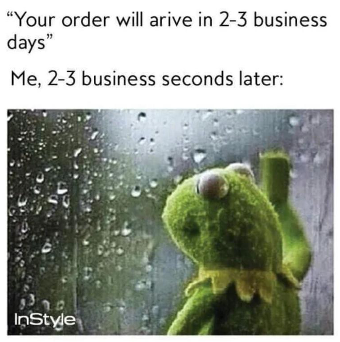 Каждый раз заказывая что-то по интернету: