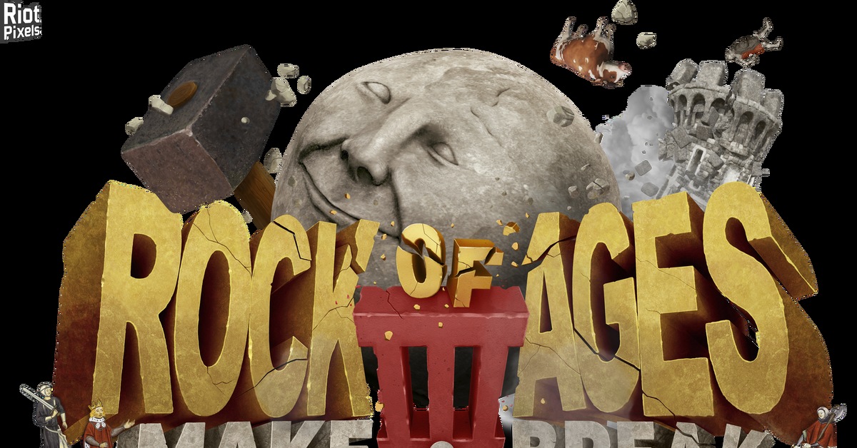 Rock of ages make break. Rock of ages III: make & Break. Логотип Rock of ages 3. Диск Rock of ages 3 на ПК. Rocks of ages 3 логотип для вставки.