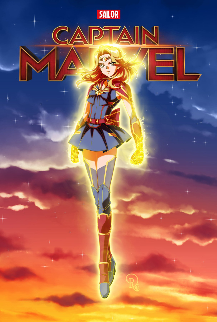 Sailor Captain Marvel Sailor Moon,  , , Anime Art, , Marvel, 