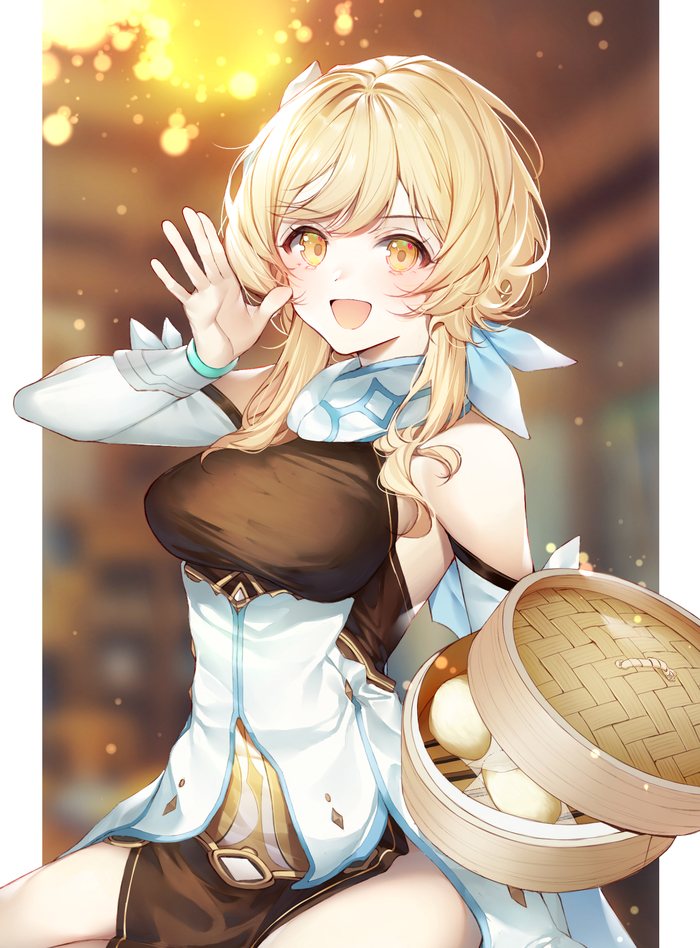 Lumine Anime Art, , Lumine (Genshin Impact), Genshin Impact