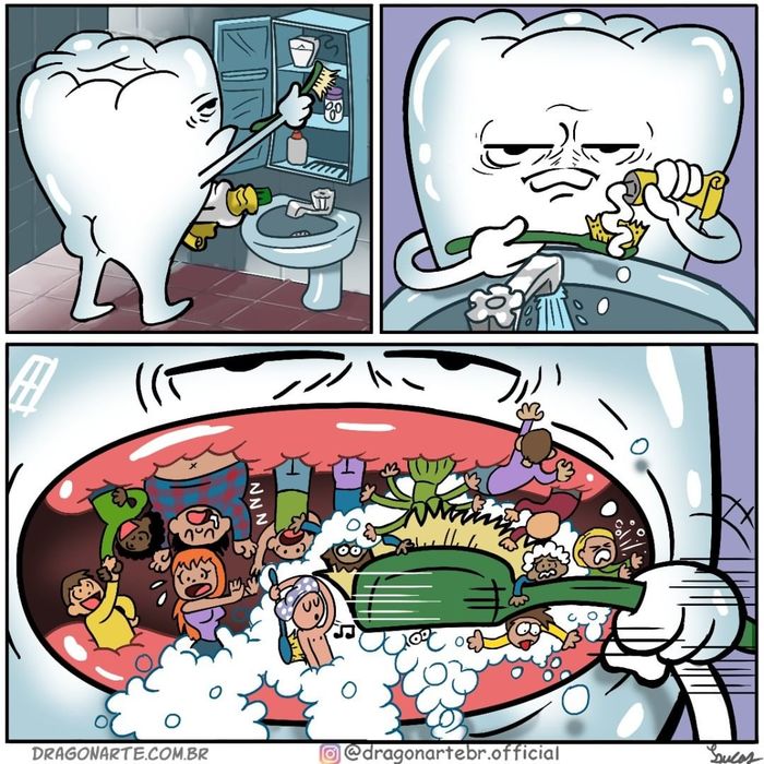 Чистите своих людей после каждого приема пищи