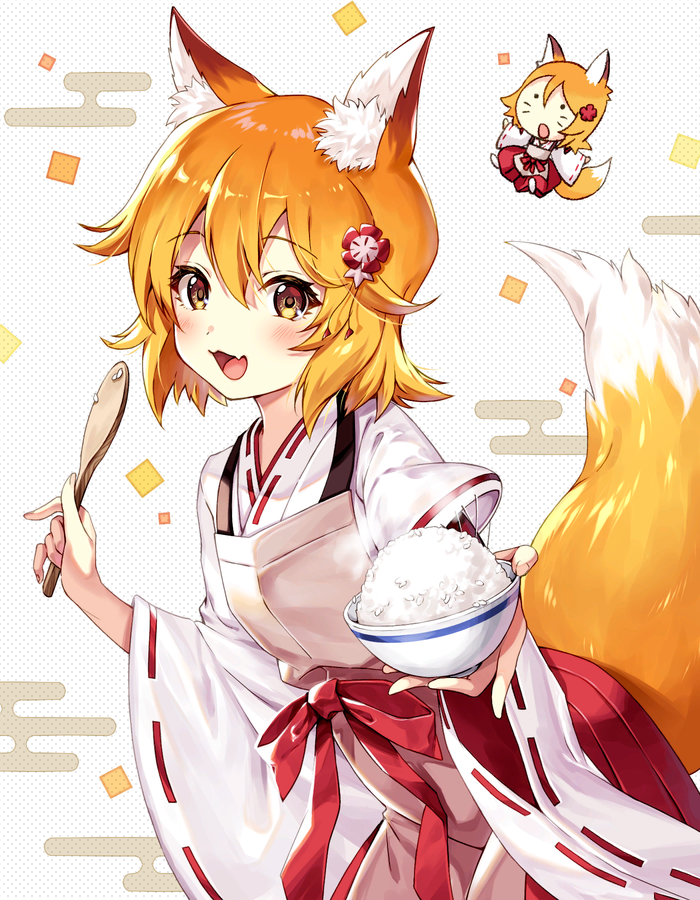 - Sewayaki Kitsune No Senko-san, Senko-san, Anime Art, Animal Ears, 