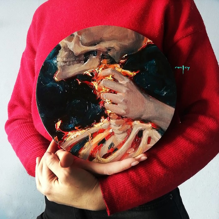 Картина маслом "Че-то про смерть"