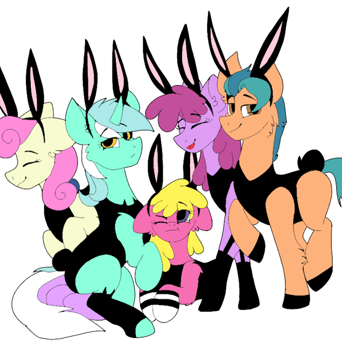     ? My Little Pony, Berry Punch, Lyra Heartstrings, Bon Bon, Hitch Trailblazer