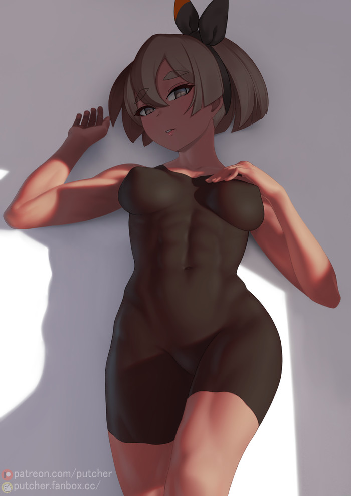 Bea  , , Muscleart, Bea, , Pokemon Sword and Shield, , Anime Art, , Putcher