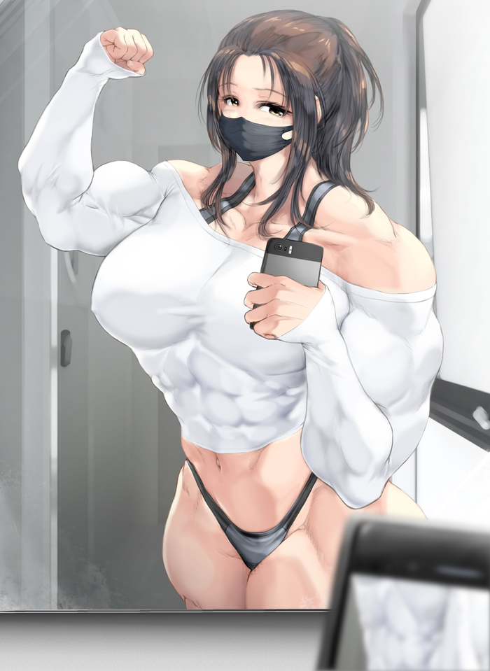 Big girl Jin-jin, Muscleart,  , -, , , ,  , , Anime Art, Original Character,  , 