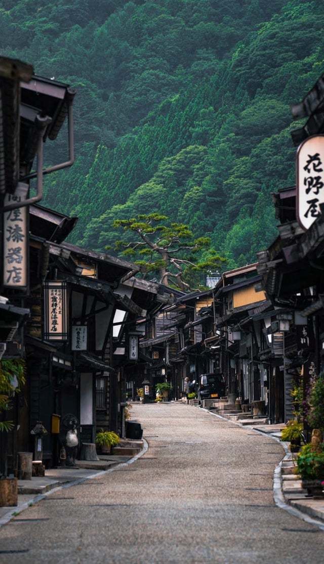 Атмосферная улица из префектуры Нагано