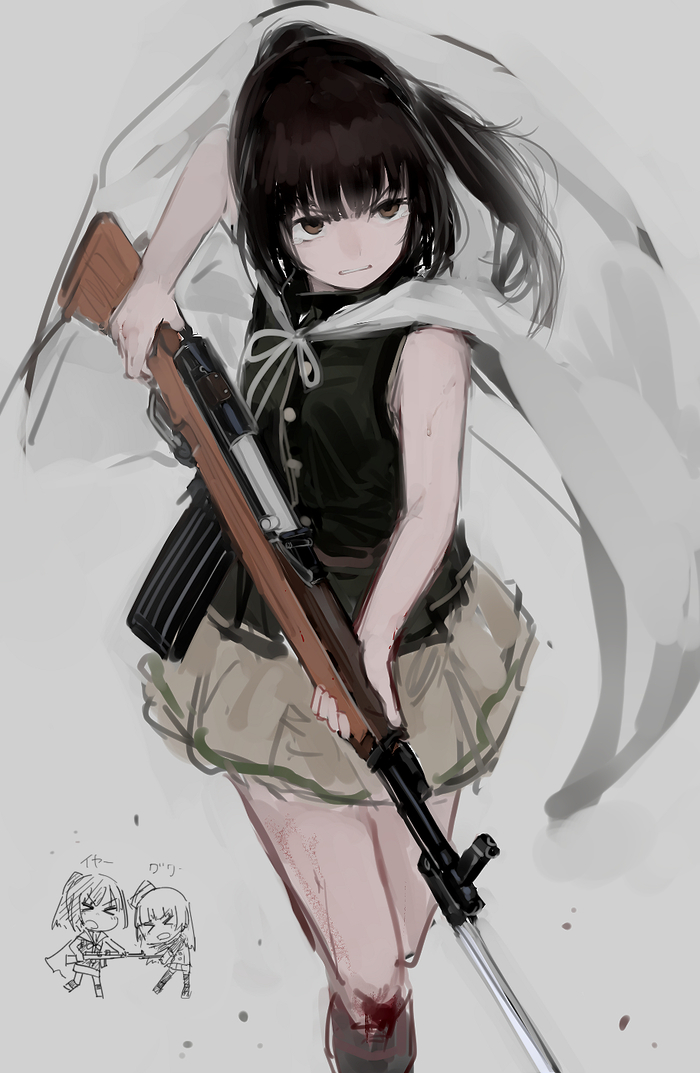    , Anime Art, Girls Frontline, Sks, 