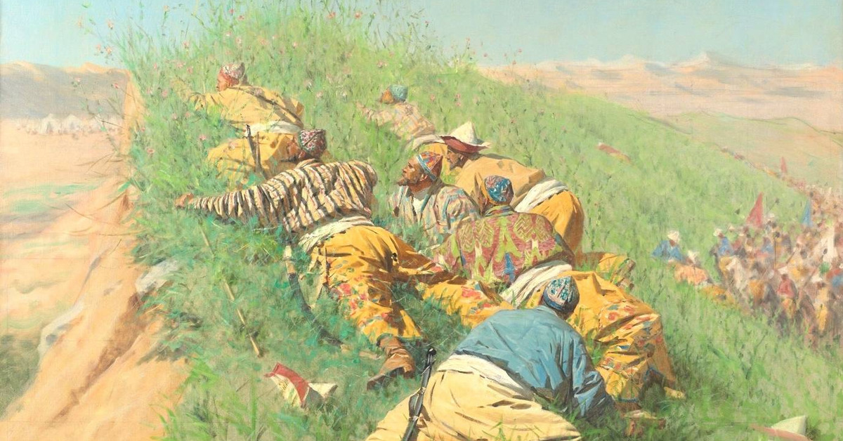 Верещагин русский лагерь в туркестане