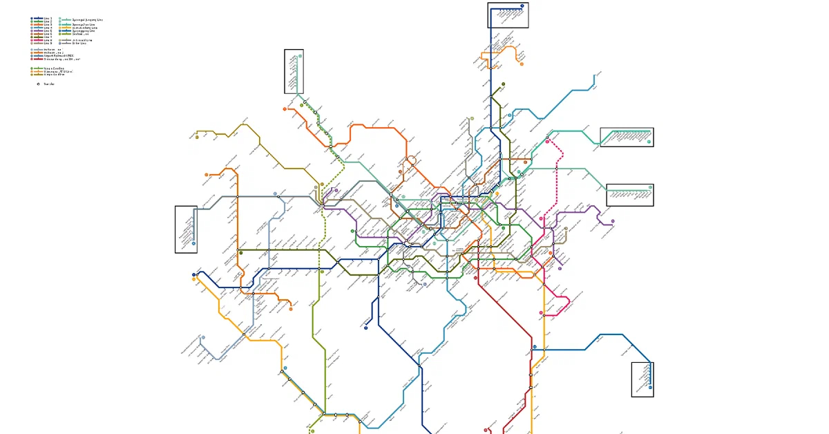 Карта метро южной кореи