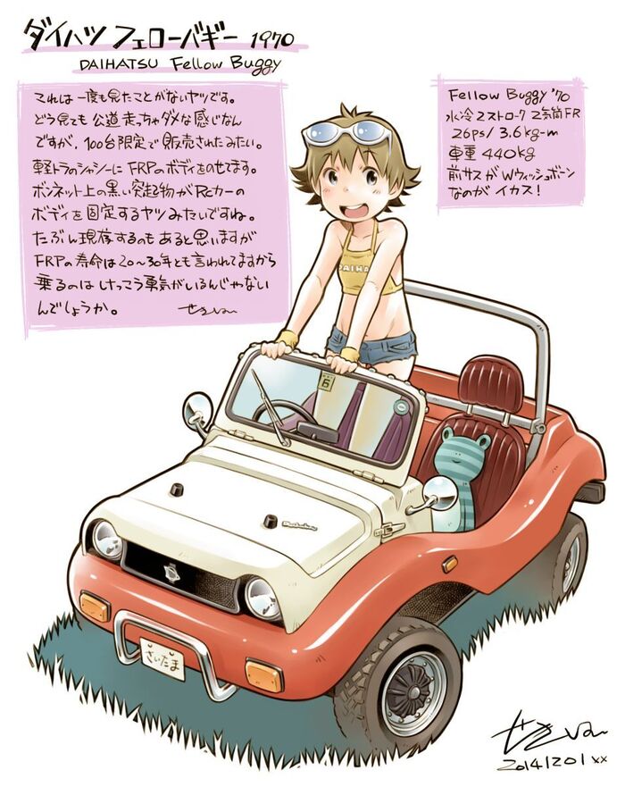 Daihatsu Fellow Buggy , Original Character, , Daihatsu, , Anime Art, 70-