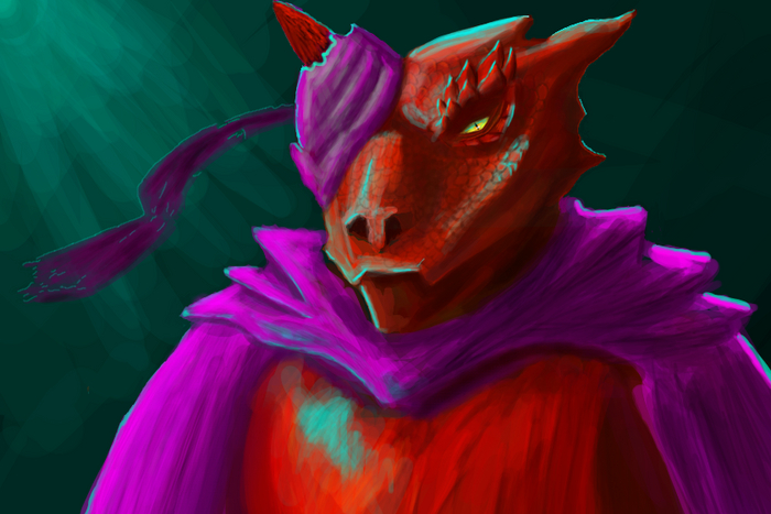 Рисунок дня: Рыцарь-дракон