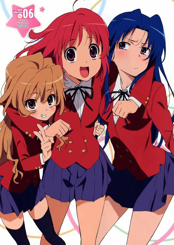   Anime Art, , Aisaka Taiga, Minori Kushieda, Ami Kawashima, Toradora