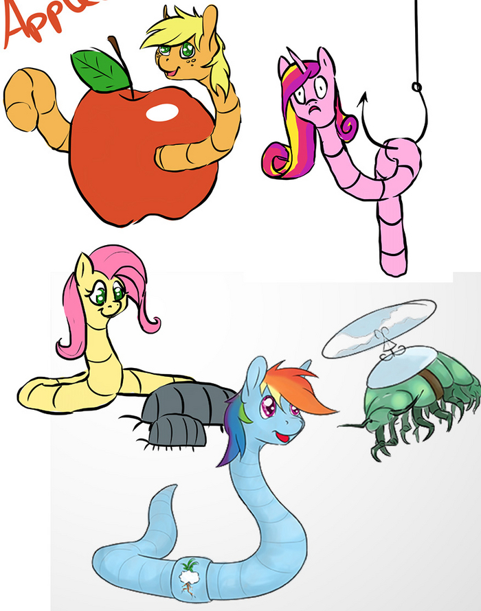    My Little Pony, Fluttershy, Rainbow Dash, Princess Cadance, Applejack, MLP Tank