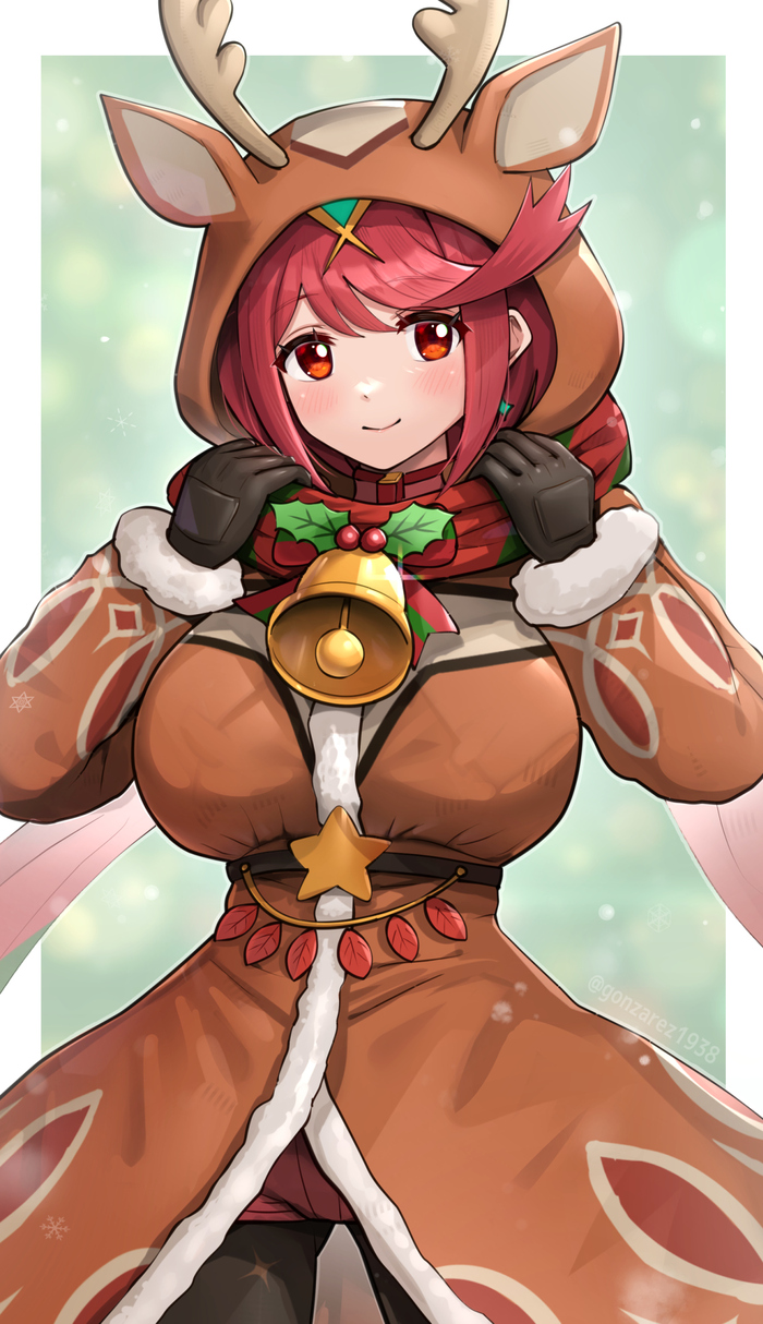 Xmas Pyra , Anime Art, , Xenoblade, Pyra, Gonzarez