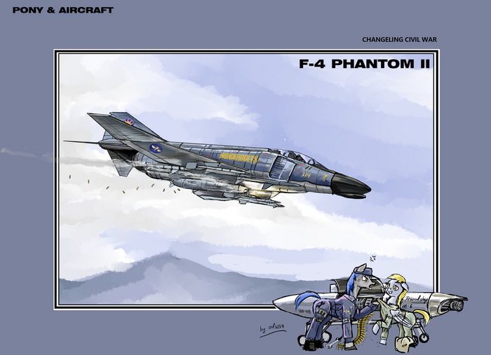   . F-4 Phantom II My Little Pony, Original Character, Derpy Hooves, MLP Military