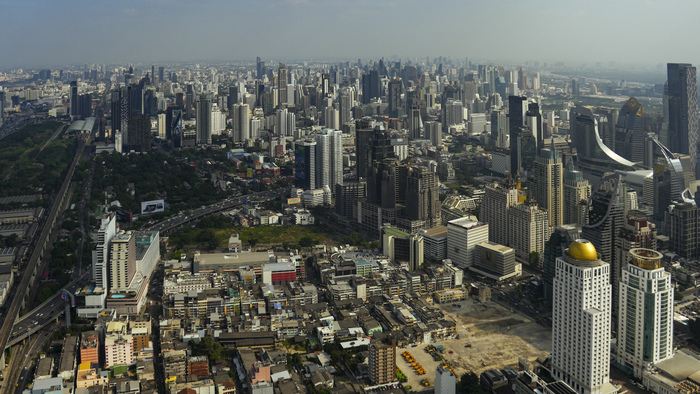Бангкок from above Аэросъемка, Таиланд, Бангкок, Город, Архитектура, Байок скай, Фотография