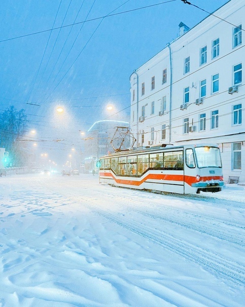 Заснеженный Нижний Новгород